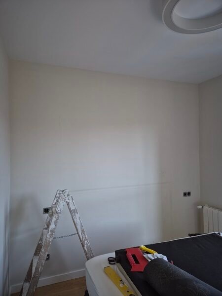 pared de habitación antes de colocar papel pintado en valencia